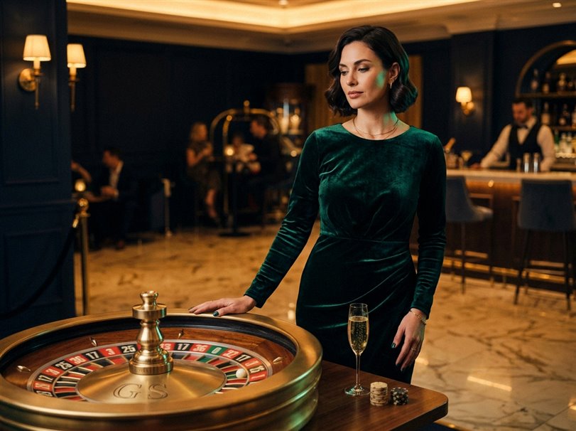 Colorful gaming slots and cards display